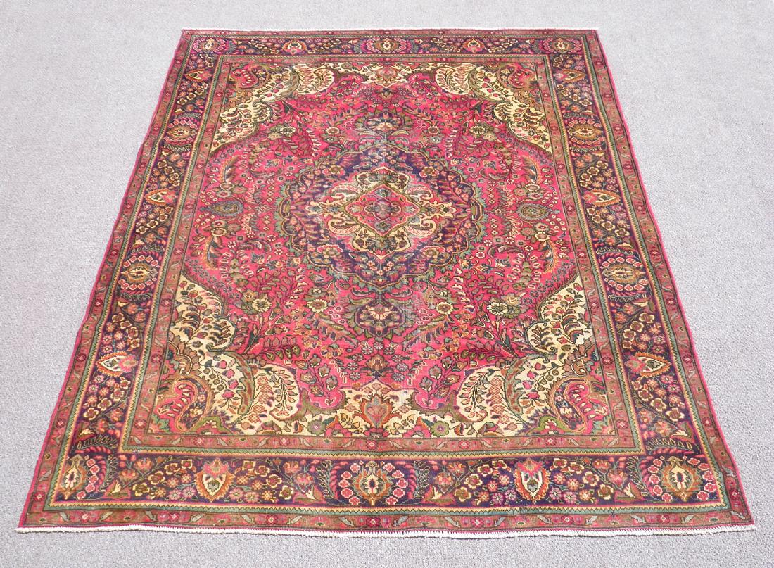 Hand Woven Semi Antique Persian Tabriz 9.7x6.8 (1 of 7)
