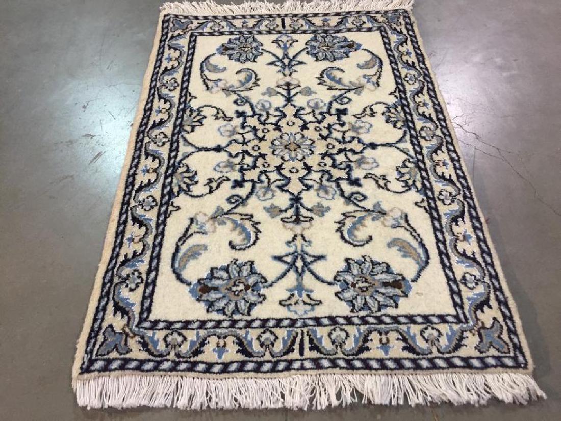 AUTHENTIC SILK & WOOL NAIN RUG 2x3 (1 of 7)
