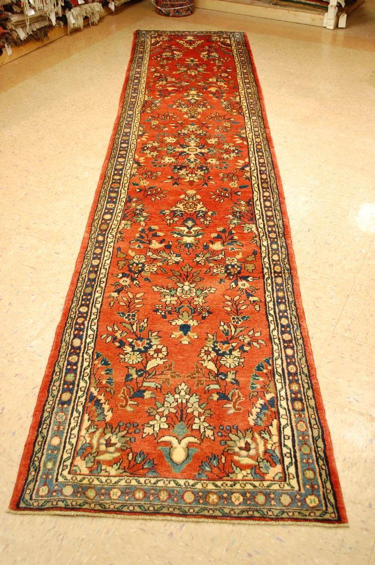 C1930s ANTIQUE PRSIAN MALAYER RUNNER RUG 2.10x13.5 (1 of 9)