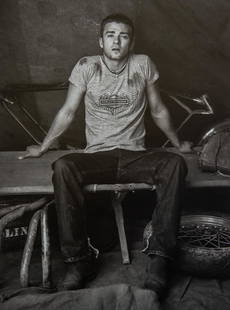 MARK ABRAHAMS - Justin Timberlake: Artist: Mark AbrahamsTitle: Justin TimberlakeMedium: Photo Litho, 2001, ItalyDimensions: 8.65x11.5"Heat Wax Mounted on 11x14" Conservation Board Mark Abrahams (1958) is an American fashion and