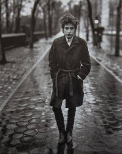 RICHARD AVEDON - Bob Dylan, New York City: Artist: Richard AvedonTitle: Bob Dylan, New York CityMedium: Photo Litho, 1999, USADimensions: 9.45x11.9"Heat Wax Mounted on 12x16" Conservation Board Richard Avedon was an American fashion and