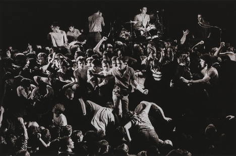 ADRIAN BOOT - The Specials, Top Rank Theatre, England,: Artist: Adrian Boot Title: The Specials, Top Rank Theatre, England, 1981 Medium: Photo Litho, 2009, Singapore Dimensions: 7.7x5.1" Heat Wax Mounted on 8.5x11" Conservation Board Reserve: $40.00 Shippi