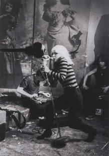 JUSTIN BORUCKI - Blondie, CBGB, New York City, 1977: Artist: Justin Borucki Title: Blondie, CBGB, New York City, 1977 Medium: Photo Litho, 2009, Singapore Dimensions: 6.45x9.2" Heat Wax Mounted on 11x14" Conservation Board Native New Yorker and veteran