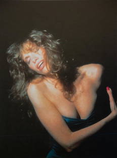 LYNN GOLDSMITH - Carly Simon, New York, 1981: Artist: Lynn GoldsmithTitle: Carly Simon, New York, 1981Medium: Photo Litho, 1995, JapanDimensions: 8.25x11"Heat Wax Mounted on 11x14" Conservation Board Lynn Goldsmith (1948) is an American