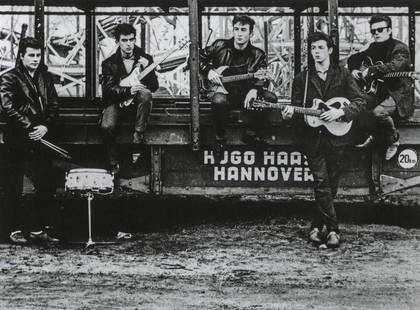 ASTRID KIRCHHERR - Early Beatles, 1960: Artist: Astrid Kirchherr Title: Early Beatles, 1960 Medium: Photo Litho, 2009, Singapore Dimensions: 9.1x6.75" Heat Wax Mounted on 11x14" Conservation Board Astrid Kirchherr (1938) is a German photogr