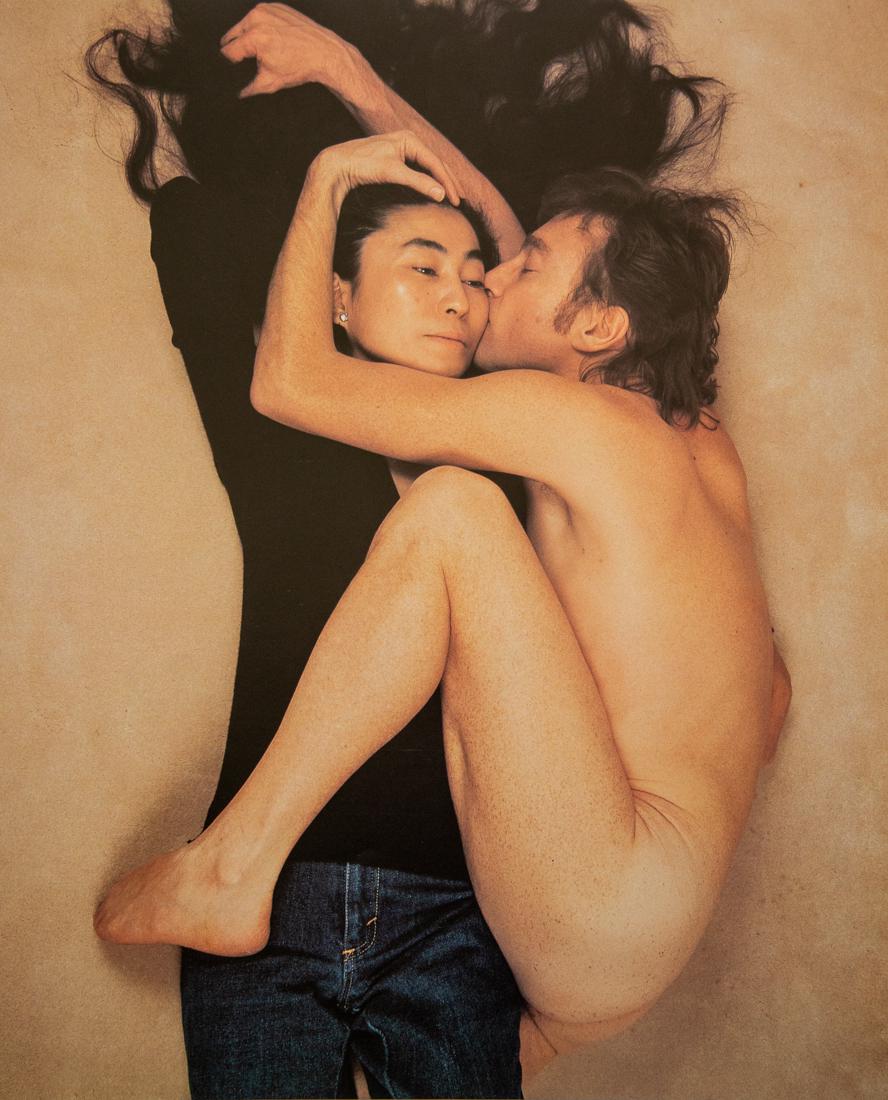 ANNIE LEIBOVITZ - John and Yoko Ono: Artist: Annie Leibovitz Title: John and Yoko Ono Medium: Photo Litho, 1994, Japan Dimensions: 11.6x14" Heat Wax Mounted on 14x18" Conservation board Annie Leibovitz is an American portrait photographe