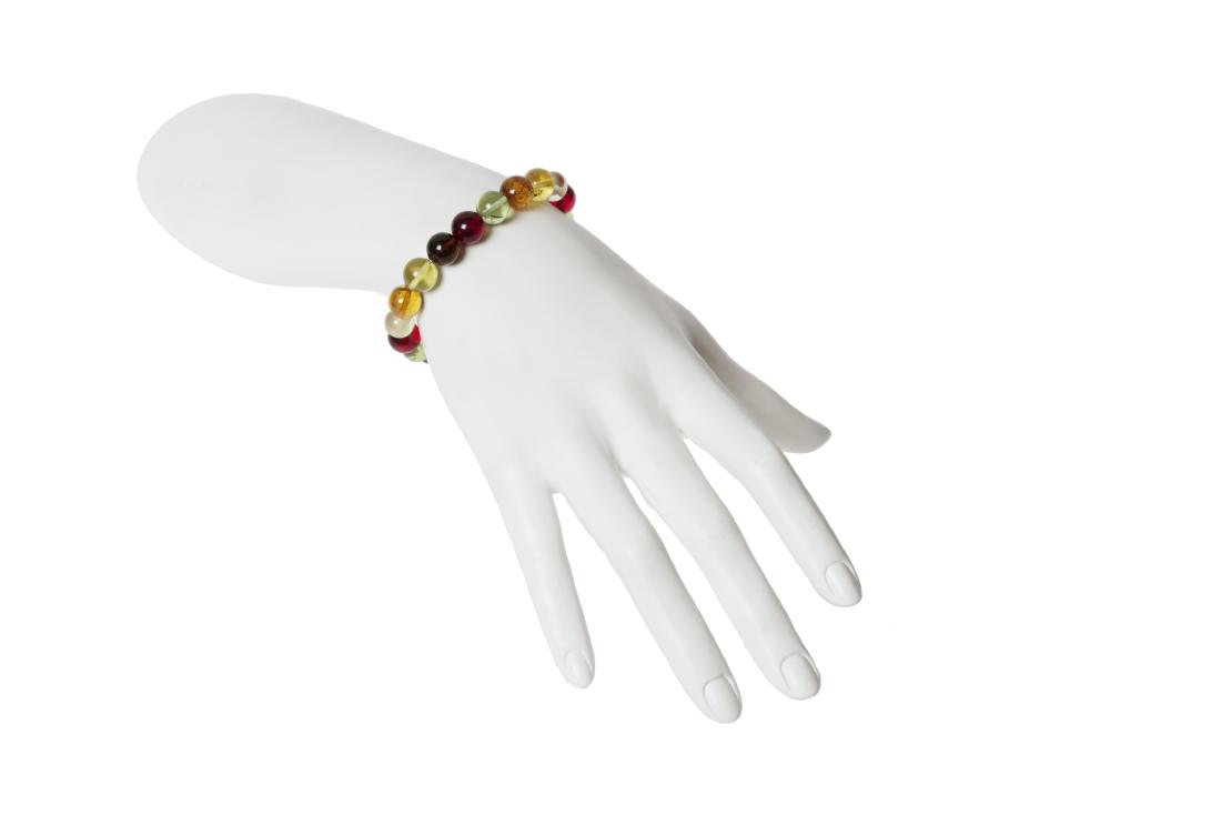 Caribbean Green and Natural Baltic amber Necklace (1 of 2)