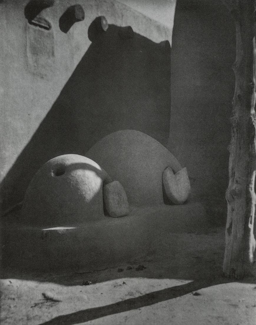 LAURA GILPIN - Taos Ovens: Artist: Laura Gilpin Title: Taos Ovens Medium: Photo Litho, 2002, China Dimensions: 7.2x9.1" Heat Wax Mounted on 11x14" Conservation Board Laura Gilpin (1891 - 1979) was an American photographer known