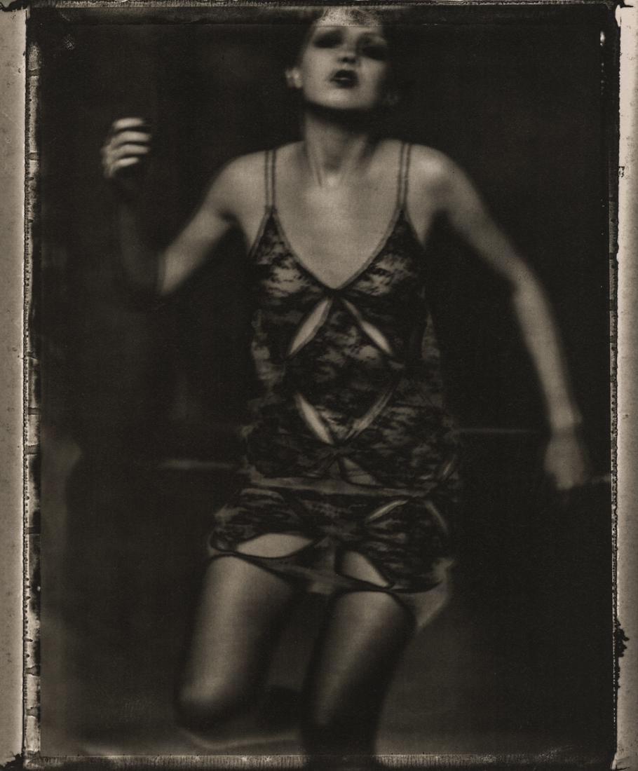 SARAH MOON - Katia, 1997: Artist: Sarah Moon Title: Katia, 1997Medium: Photo Litho, 2001, Italy Dimensions: 8x9.65" Heat Wax Mounted on 11x14" Conservation Board Sarah Moon (1941) previously known as Marielle Warin, is a Frenc