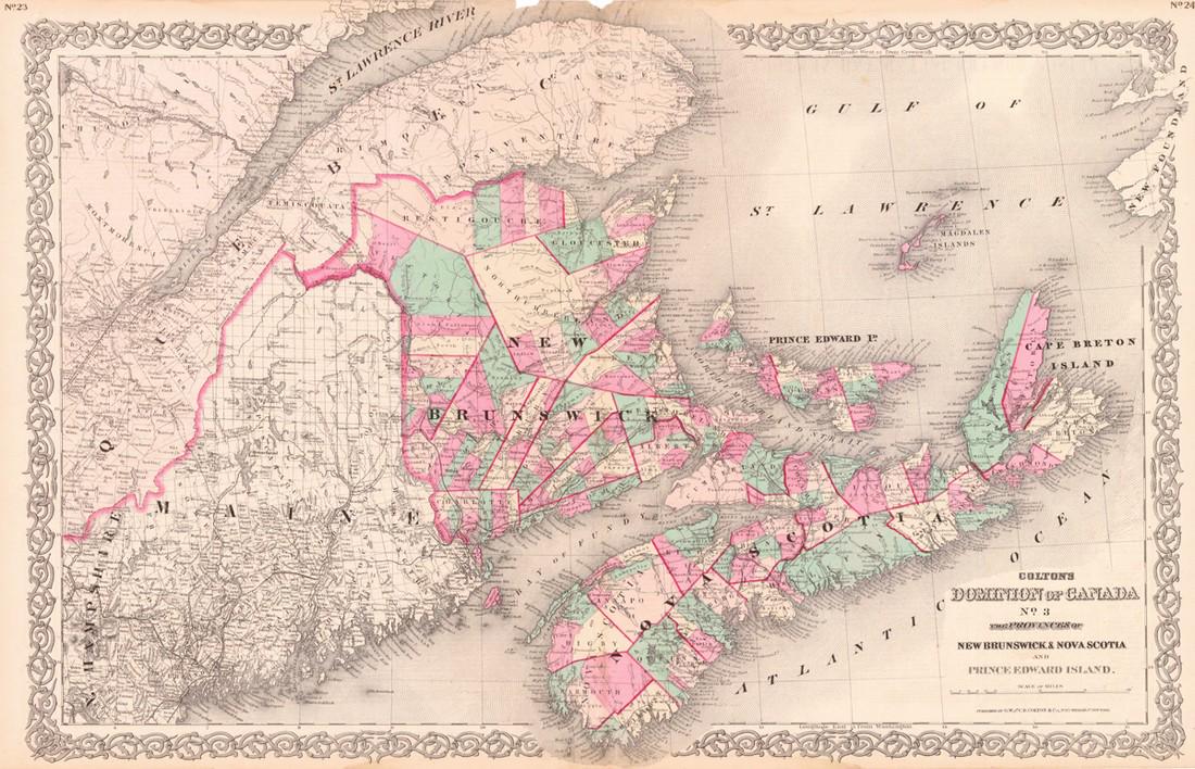 Colton's Dominion of Canada No. 3 the Provinces of New (1 of 1)
