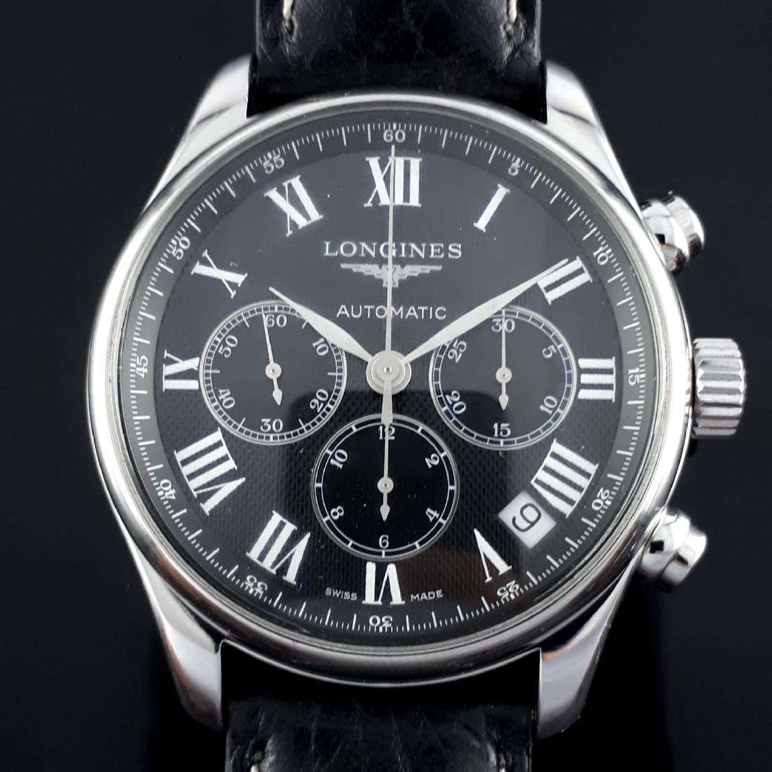 Longines - Master Collection 44mm Automatic -: Brand : Longines Model : Master Collection 44mm Automatic Reference Number : L2.693.4.51.6 Gender : Men Period : 2011-present Movement : Automatic Case material : Steel Case Size : 1,73 in / 44mm Tota