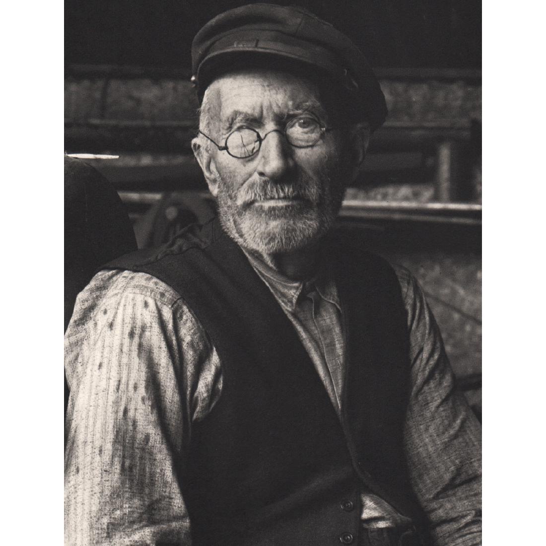 PAUL STRAND - Old Man: Artist: PAUL STRAND Print Title: Old Man Medium: Sheet-Fed Gravure Printing Date: 1950's Printed in Switzerland Image Size approx: 6 X 8 inches Paul Strand (1890–1976) was an American photographer a