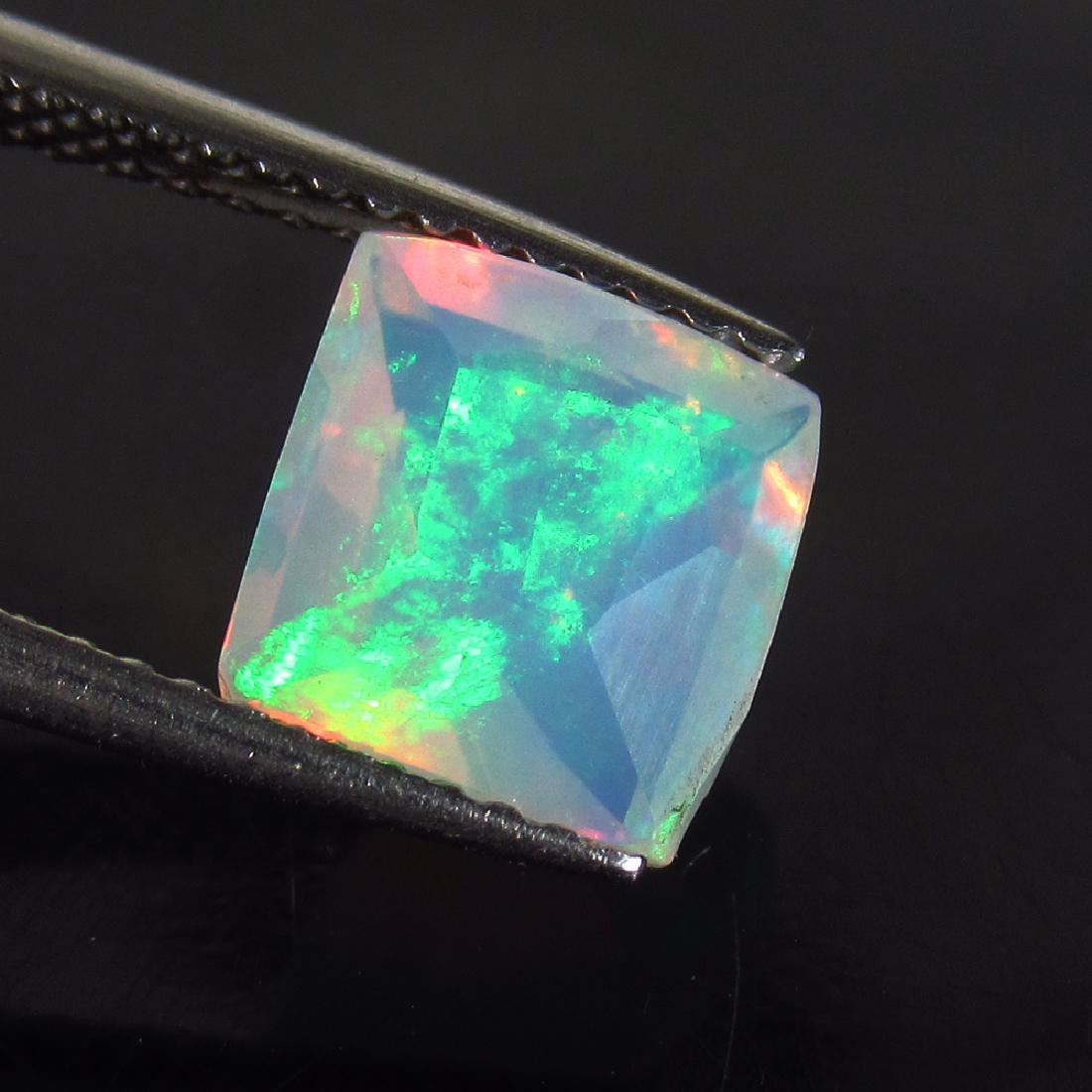 1.55 Ct Genuine Ethiopian Faceted Opal Square Cut (1 of 2)