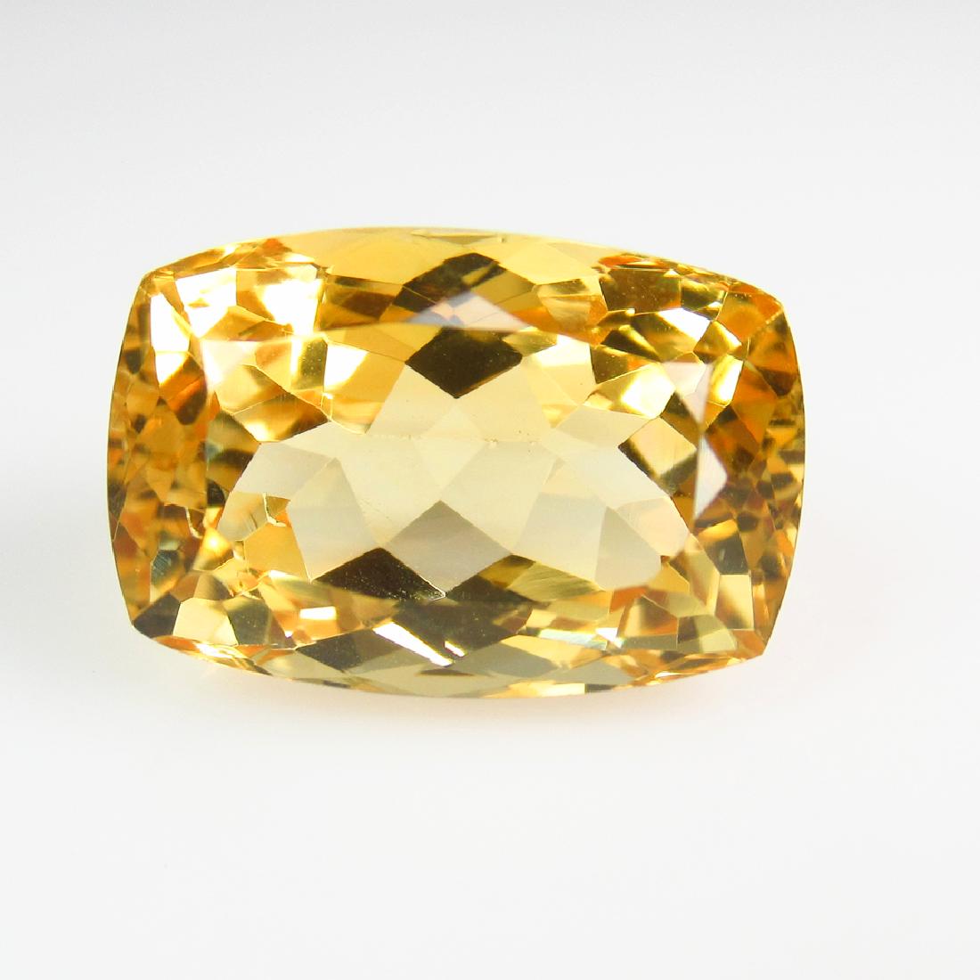8.95 Ct Genuine Brazil Yellow Citrine Cushion Cut (1 of 2)