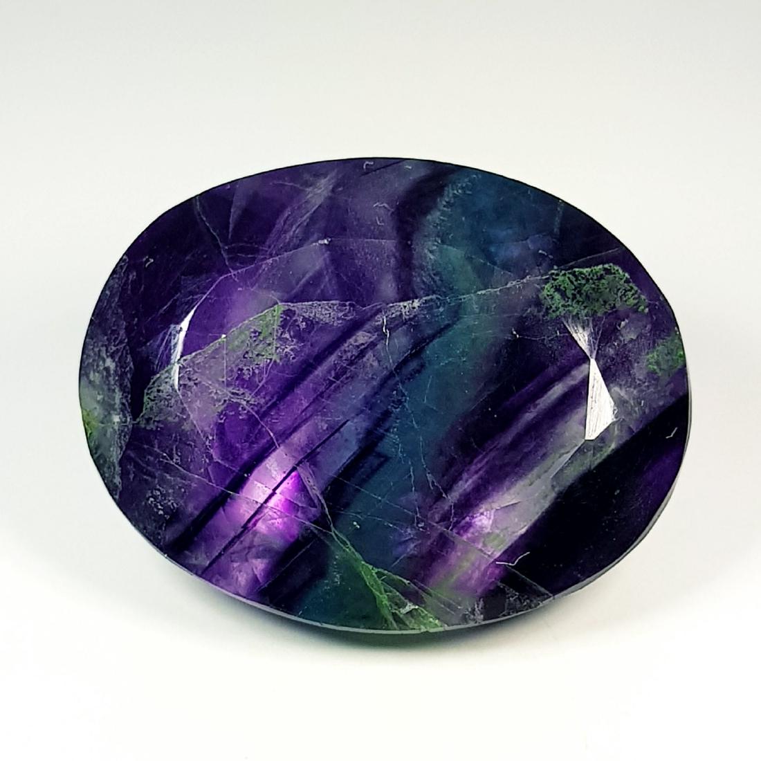 Natural Color Change Bi Color Fluorite Oval Cut 75.75 (1 of 6)