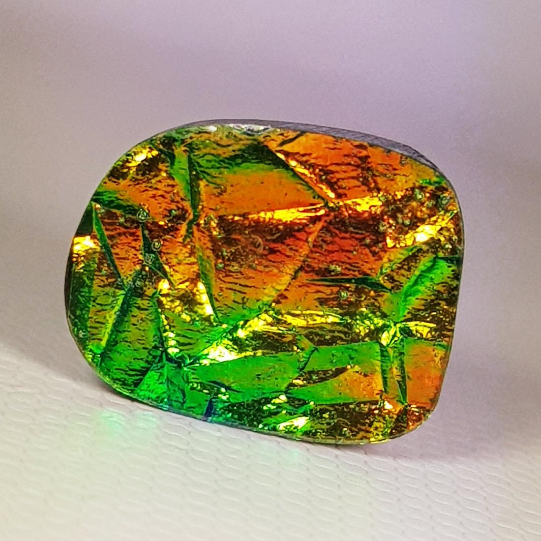5.55 ct Mexican Fire Opal Doublet (1 of 6)