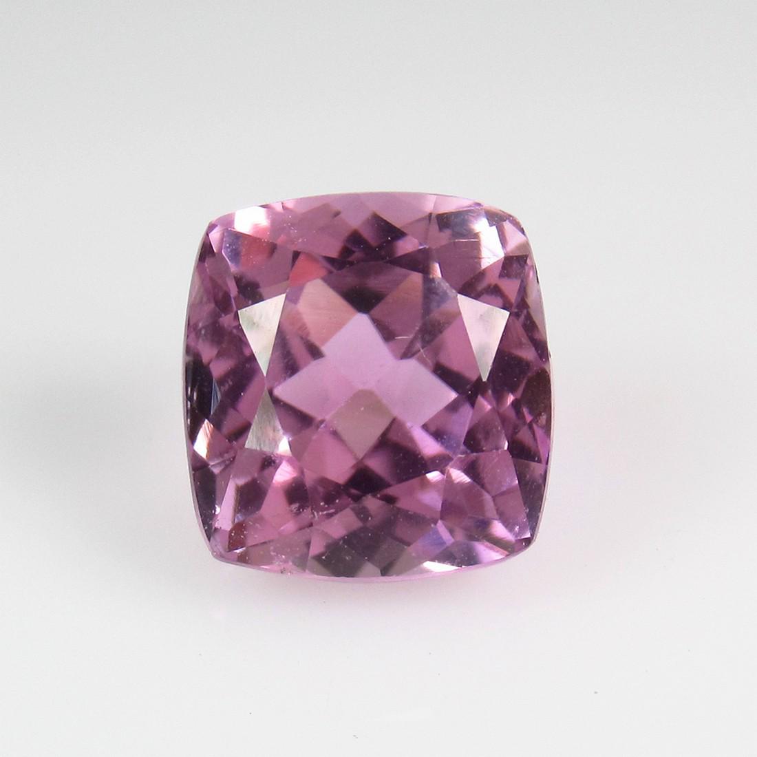 IGI Certified 7.04 Ct Genuine Pink Kunzite Cushion Cut (1 of 3)