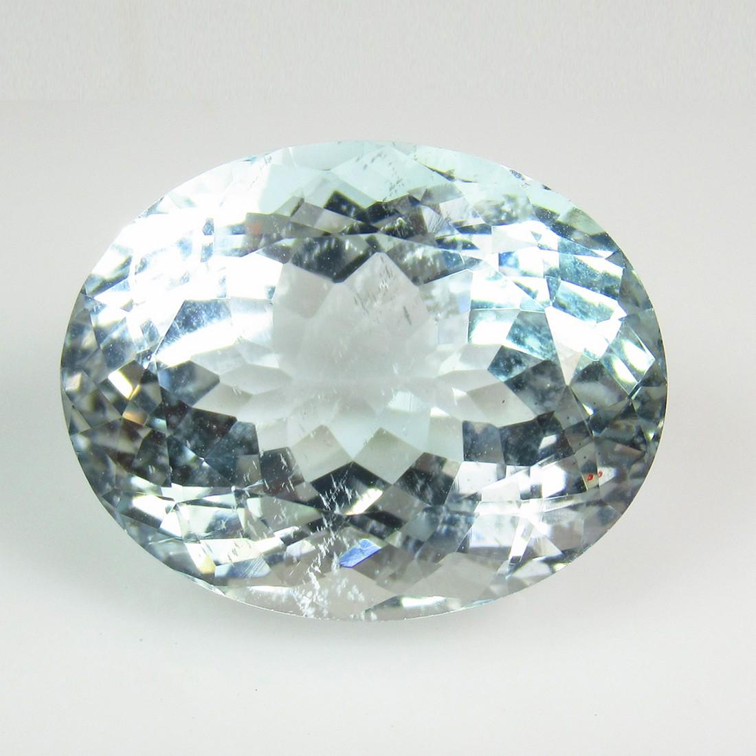 26.59 Ctw Natural Light Blue Aquamarine Oval Cut (1 of 3)