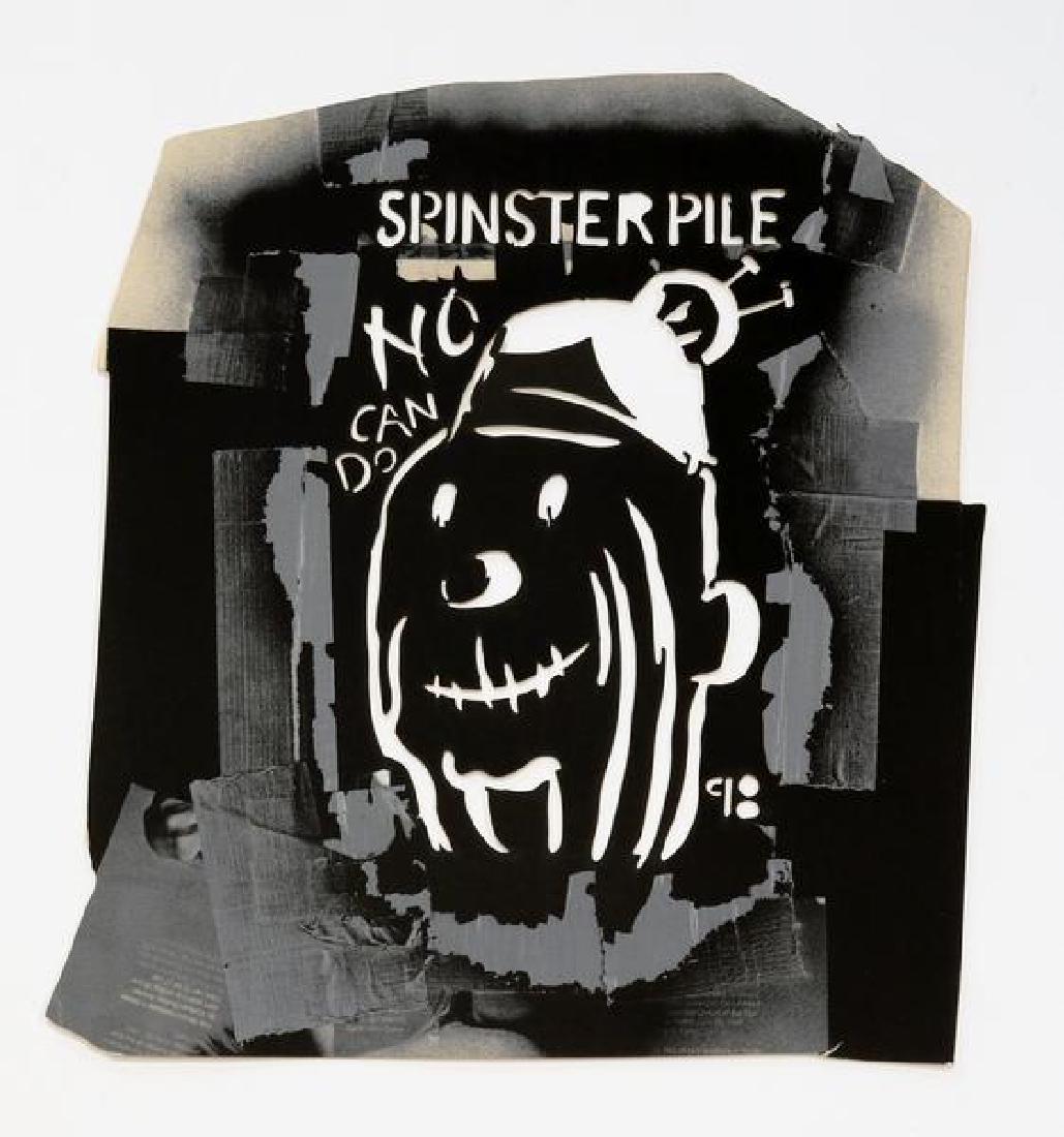 Nicole Eisenman: "Spinster Pile" 2017: Artist: Nicole Eisenman Title: "Spinster Pile" 2017 Medium: screenprint on die- cut heavy paper Dimensions: 17 3/4" x 16 1/4" signed andd numbered in pencil verso Reserve: $1,000.00 Shipping: Domesti
