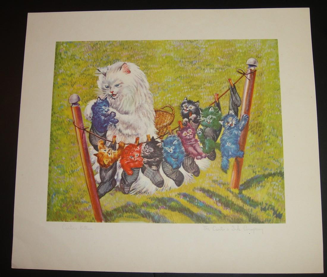 Set Of Four, Carter's Ink Company, Carter's Kittens (1 of 5)