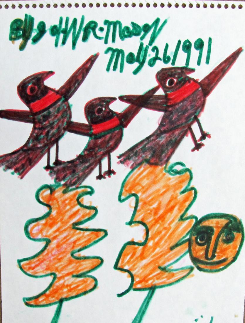 John Mason (birds and trees) 1991 (1 of 1)