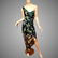 Vtg Diane von Furstenberg silk dragonfly maxi green