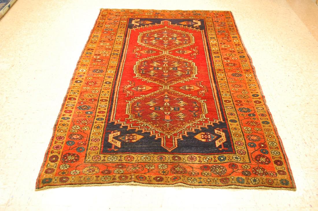 C 1930s PERSIAN HERIZ RUG great size 4.7x7.4 AUTHENTIC (1 of 10)