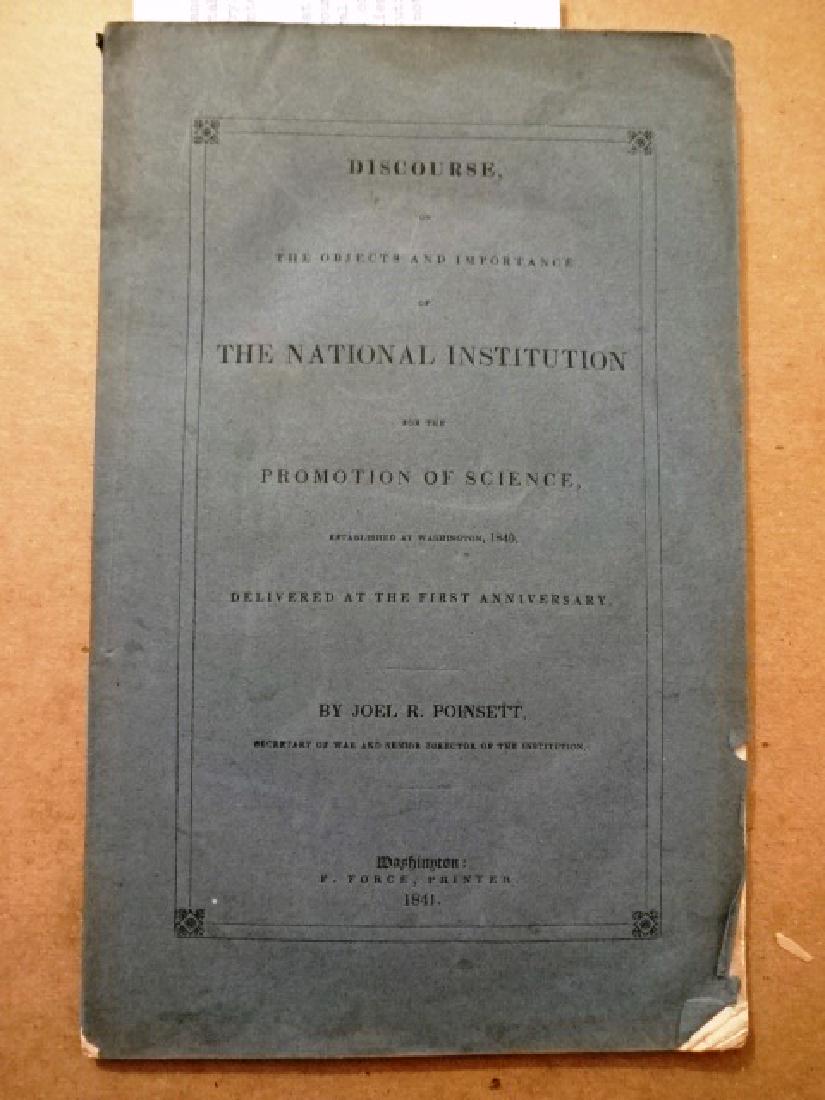 1841 Discourse Promotion of Science Washington DC (1 of 2)
