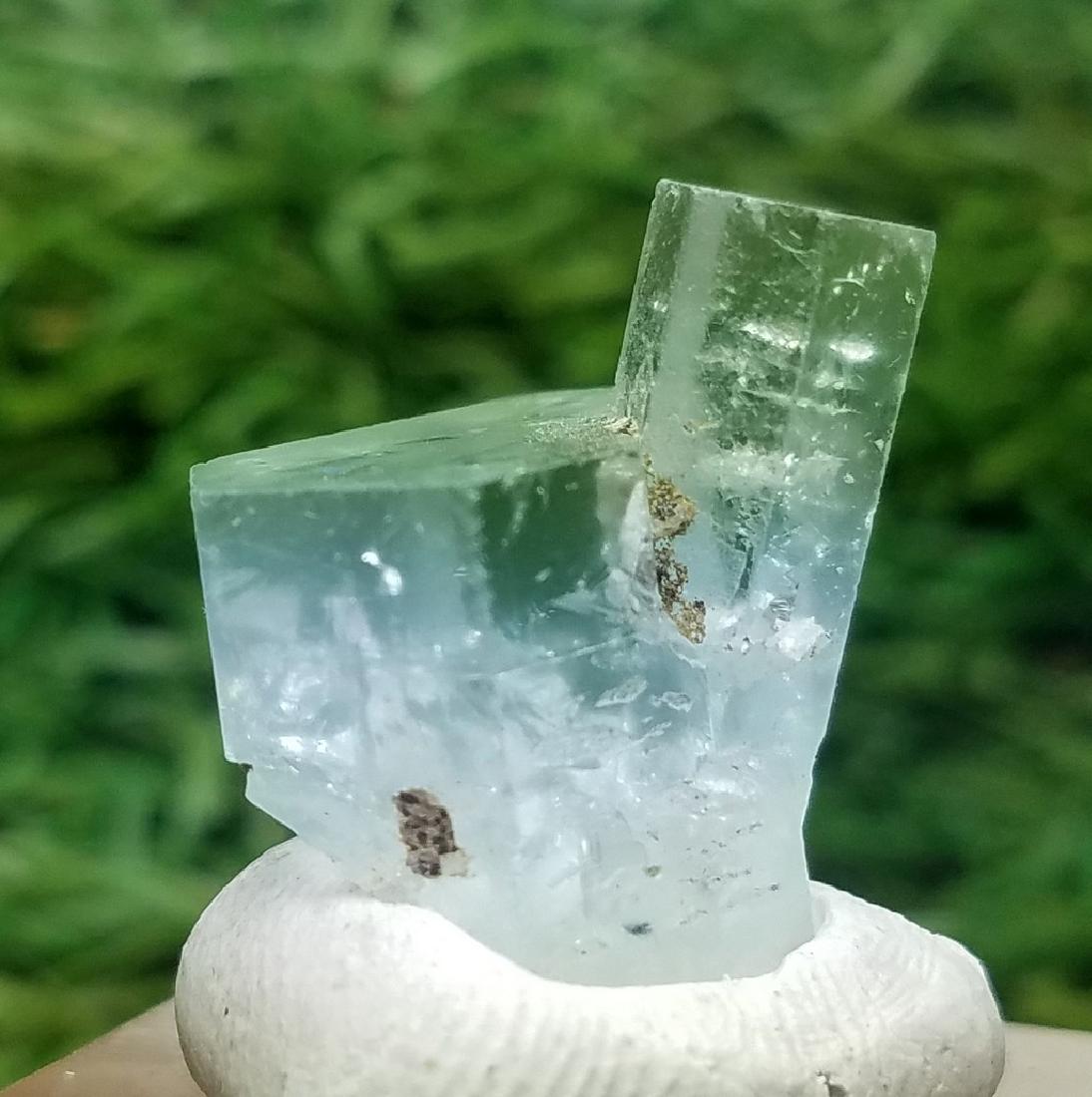 5 Grams Damage Free Blu Aquamarine Crystal: Title: 5 Grams Damage Free Blu Aquamarine Crystal Weight: 5 Grams Origin: Afghanistan Materials: Specimen Size: 22x18x15 MM Description: Treatment: Natural Reserve: $30.00 Shipping: Domestic: Flat-rat