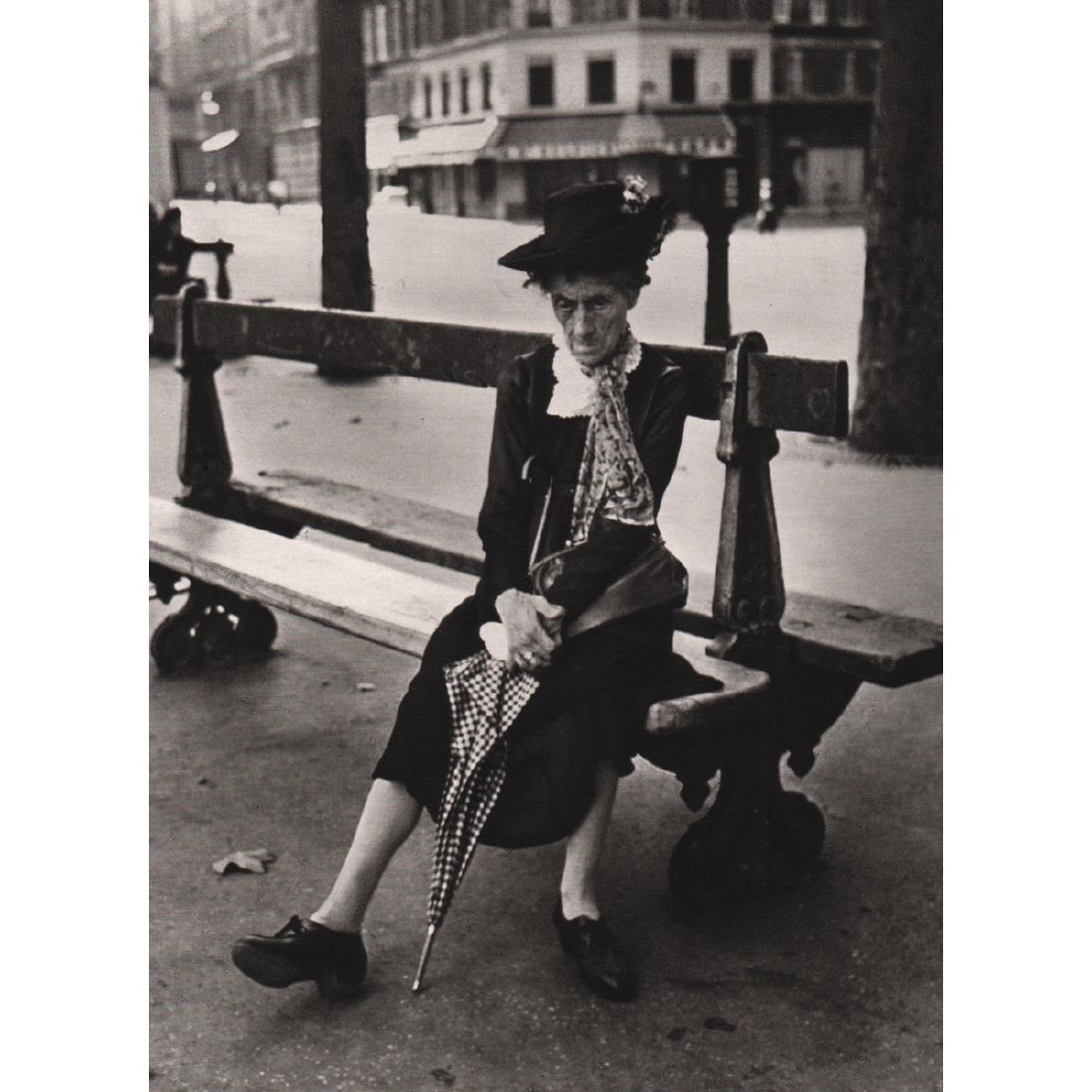 EDOUARD BOUBAT - Saint-Sulpice Place, Paris 1946: Artist: EDOUARD BOUBAT Print Title: Saint-Sulpice Place, Paris 1946 Medium: Sheet-Fed Gravure Printing Date: 1980's Printed in Spain Image Size: 6.5 x 8.75 inches Edouard Boubat (1923-1999) was a Fren