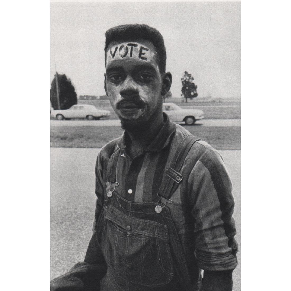 BRUCE DAVIDSON - Selma, Alabama - Vote: Artist: BRUCE DAVIDSON Print Title: Selma, Alabama Medium: Sheet-fed Gravure Printing Date: 1960's Printed in Italy Image Size: 4.5 x 6.5 inches Bruce Davidson (b. 1933) is an American photographer. H