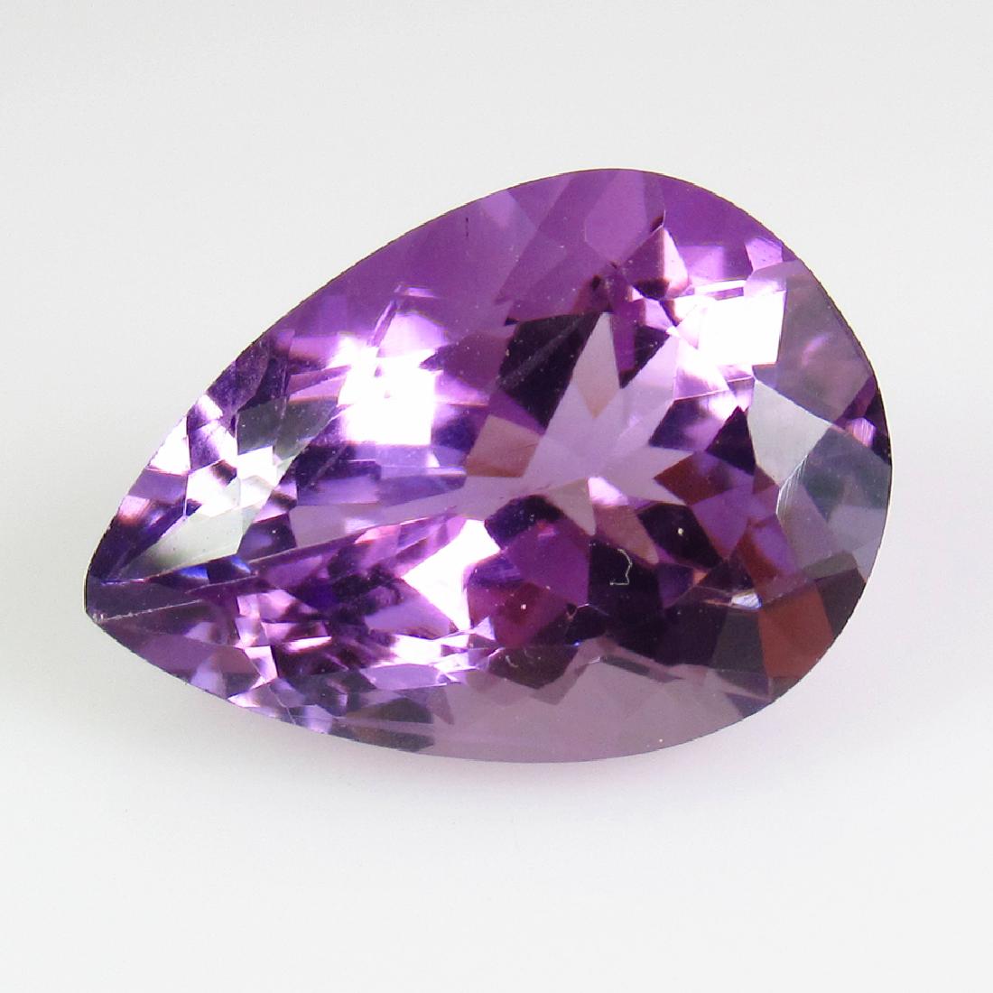5.80 Ct Genuine Purple Amethyst Pear Cut (1 of 2)