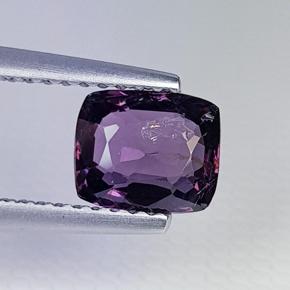 Natural Spinel Cushion Cut - 1.10 ct: No Reserve! Title: Natural Spinel Cushion Cut - 1.10 ct Color/Clarity: VS Gemstones: Loosegemstone Carat Weights: 1.1 Size/Dimensions: 6.80 x 5.70 x 2.80 Additional Information: Cushion - Burma Shippi