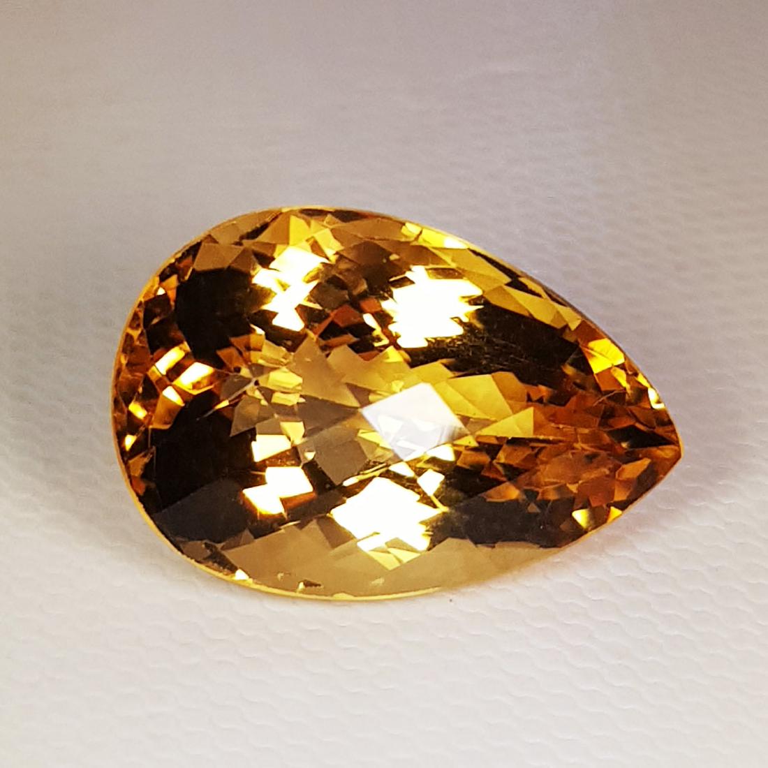 Natural Citrine Pear Cut 15.75 ct (1 of 6)