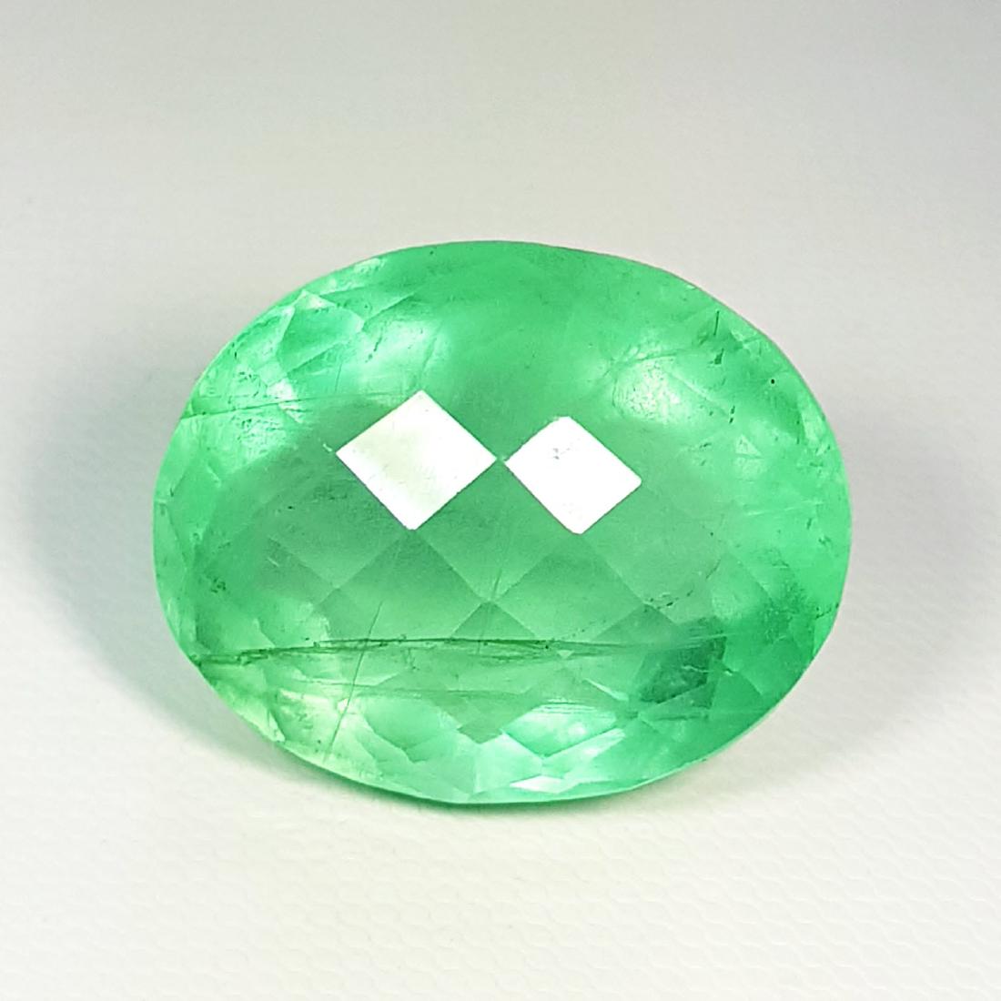 Natural Green Fluorite Oval Cut 63.14 ct (1 of 6)