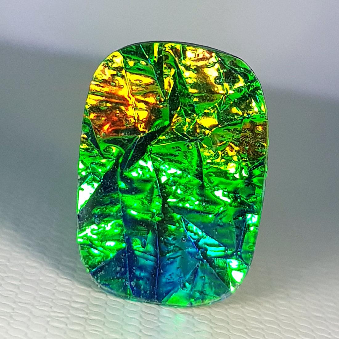 6.64 ct Mexican Fire Opal Doublet (1 of 7)