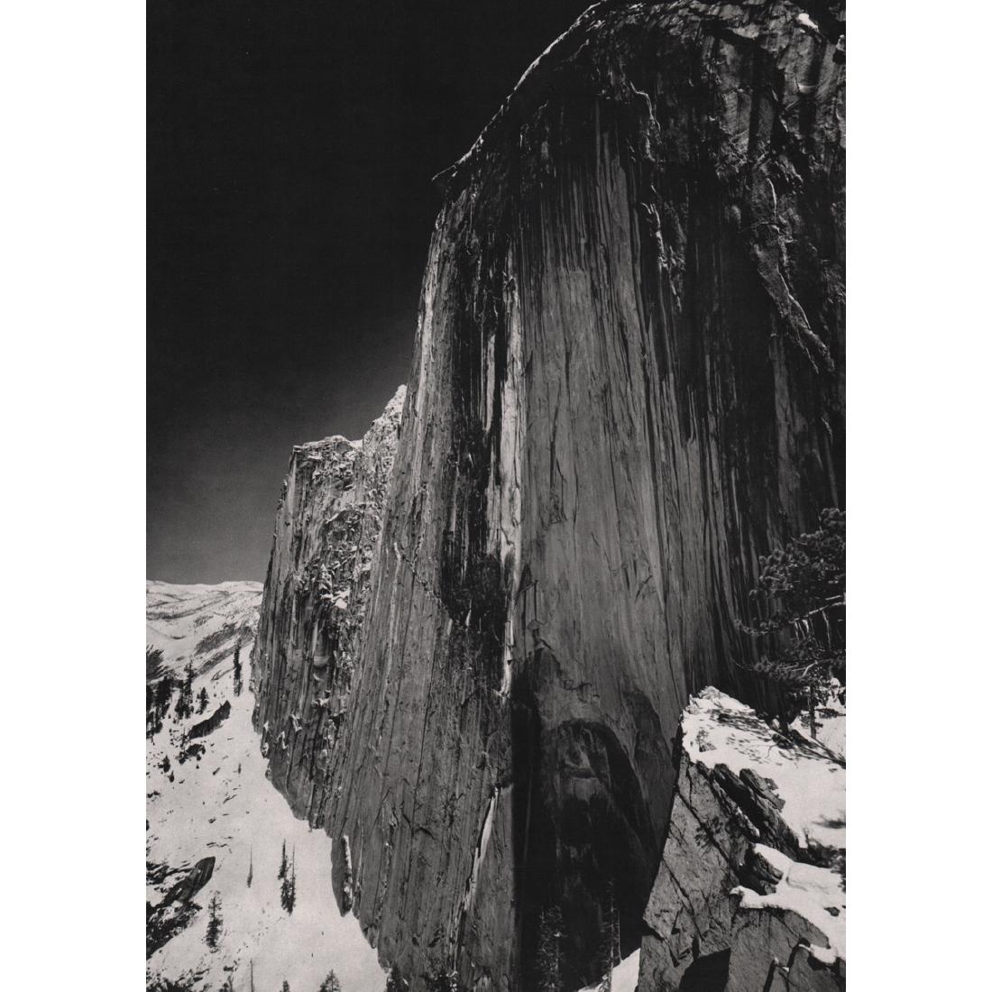 ANSEL ADAMS - Monolith - The Face of Half Dome, 1927: Artist: ANSEL ADAMS Print Title: Monolith - The Face of Half Dome, 1927 Medium: Sheet-fed Gravure Printing Date: 1960's Printed in the USA Image Size approx: 9 x 12 inches Ansel Adams (February 20, 19
