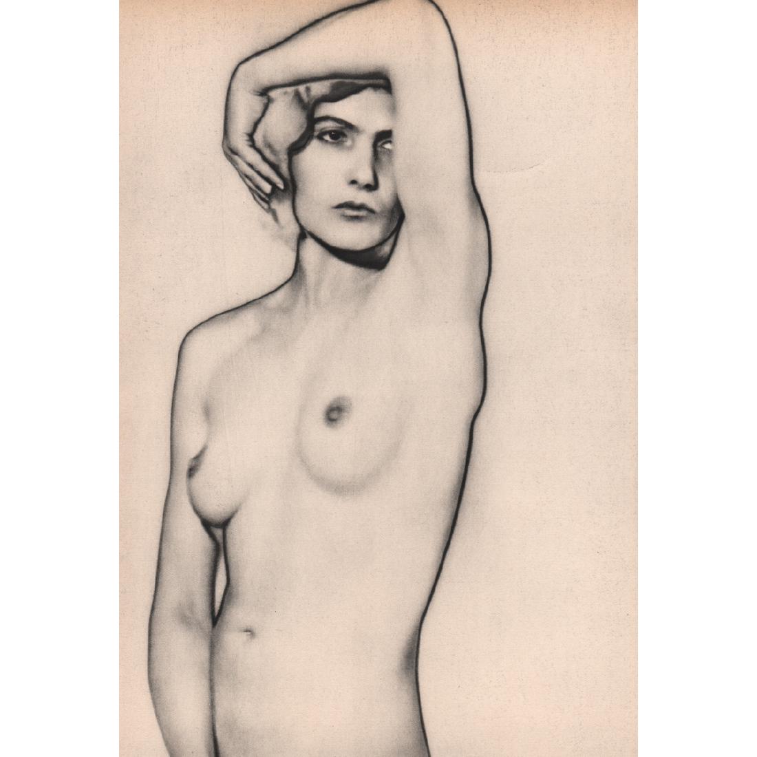 MAN RAY - Natacha, Solarized Nude: Artist: MAN RAY Print Title: Natacha, Solarized Nude Medium: Sheet-fed Gravure Printing Date: 1930's Printed in France Image size approx: 8 x 11 inches Man Ray, original name Emmanuel Radnitzky, was b