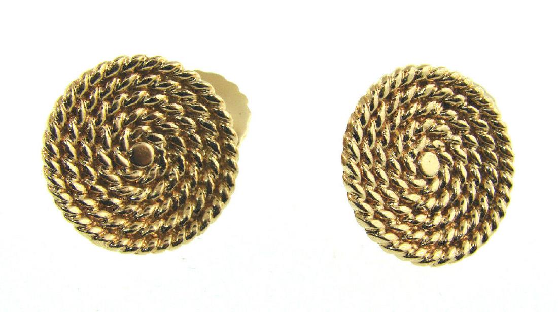 Vintage Cartier 14k Yellow Gold Braided AUTHENTIC.CARTIER 14K Yellow Gold St