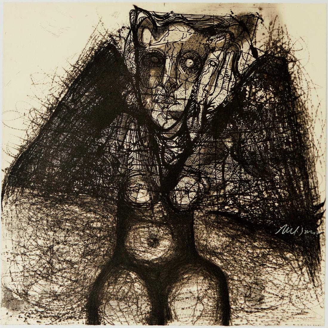 Nelson Dominguez: Bat: Artist: Nelson Dominguez Title: Bat Date: 2005 Medium: Etching and aquatint Image Size: 50 x 50 cm. (19¾ x 19¾ in.) Overall Size: 50 x 50 cm. (19¾ x 19¾ in.) Publisher: La Siempre Habana Series: 2