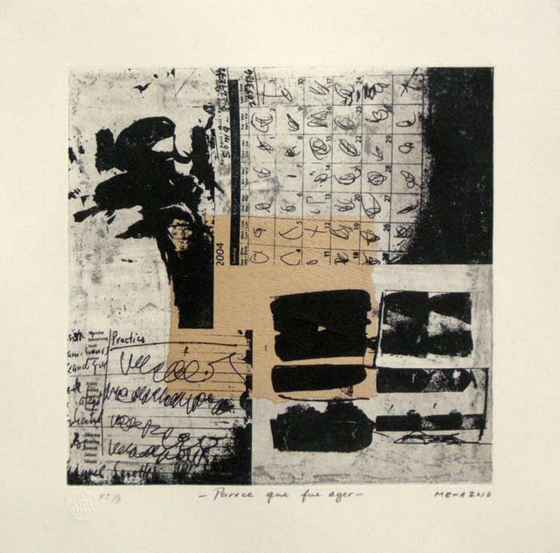 Rigoberto Mena: It seems that it was yestarday: Artist: Rigoberto Mena Title: It seems that it was yestarday Date: 2010 Medium: mixed media Image Size: 29.6 x 29.6 cm. Overall Size: 39.8 x 39.8 cm. Publisher: La Siempre Habana Series: 30 Reserve: $