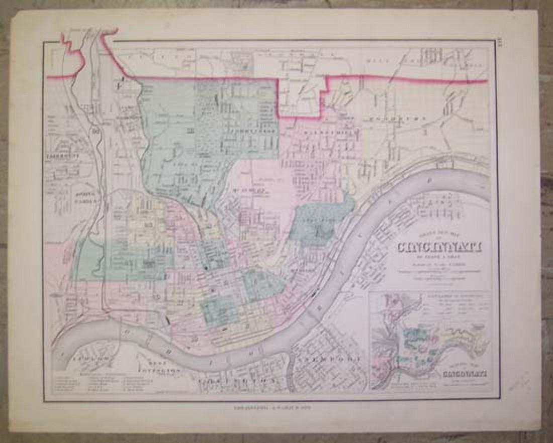 Gray's New Map of Cincinnati (1 of 2)