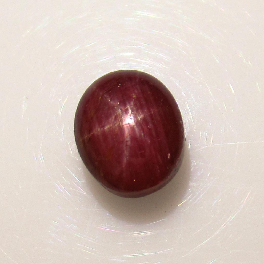 3.24 Ct Genuine Six Line Star Ruby 8X6.8 mm Oval Cab (1 of 2)