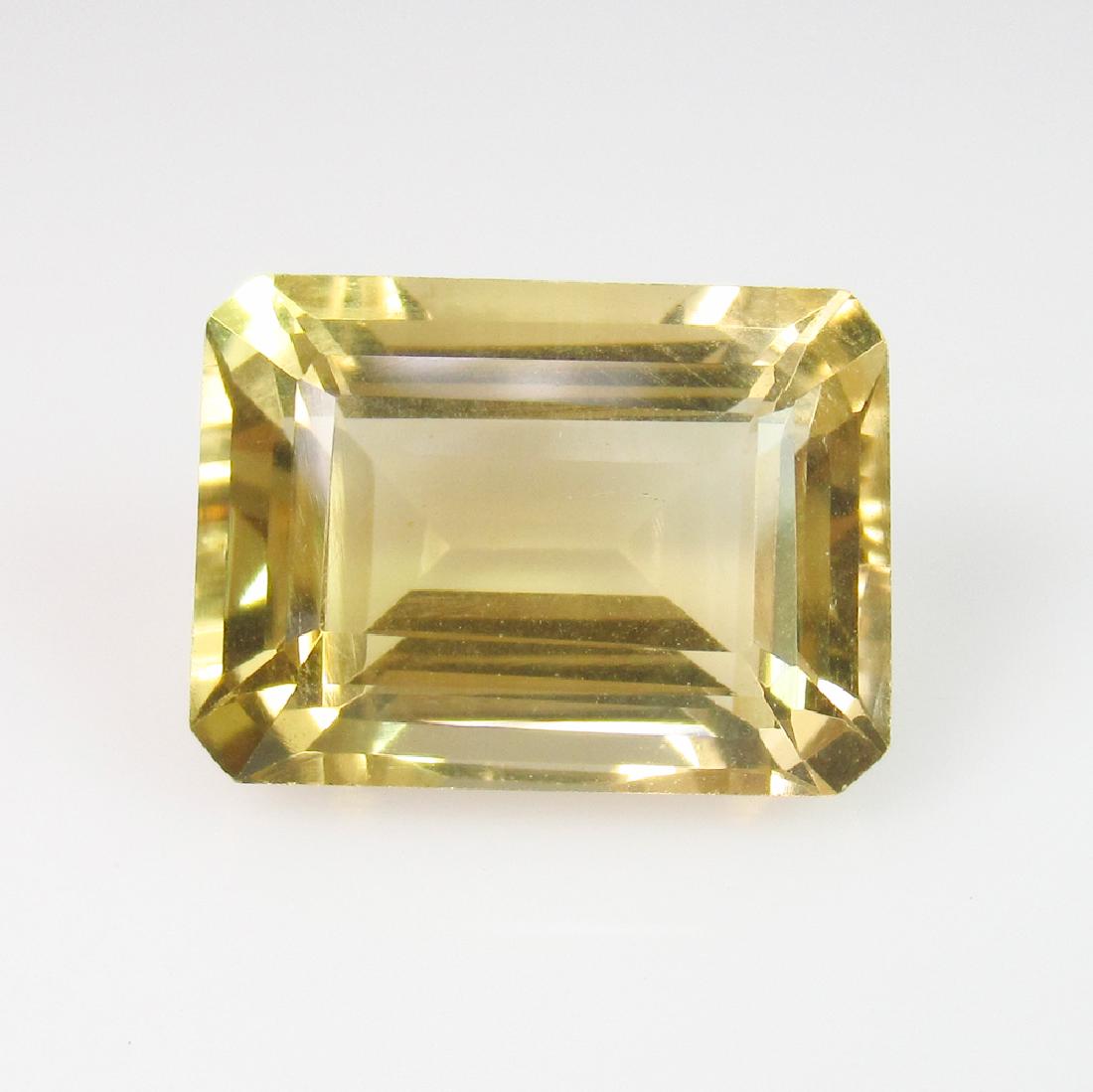 6.92 Ct Genuine Yellow Citrine 13.5X10 mm Emerald Cut (1 of 2)