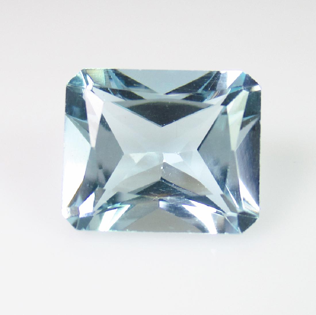 7.21 Ct Genuine Aquamarine 12X10 mm Emerald Cut (1 of 2)