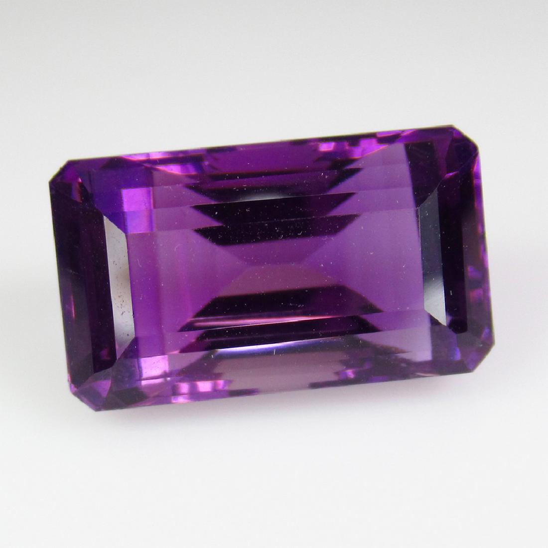 17.39 Ctw Natural Purple Amethyst 19X11 mm Emerald Cut (1 of 3)