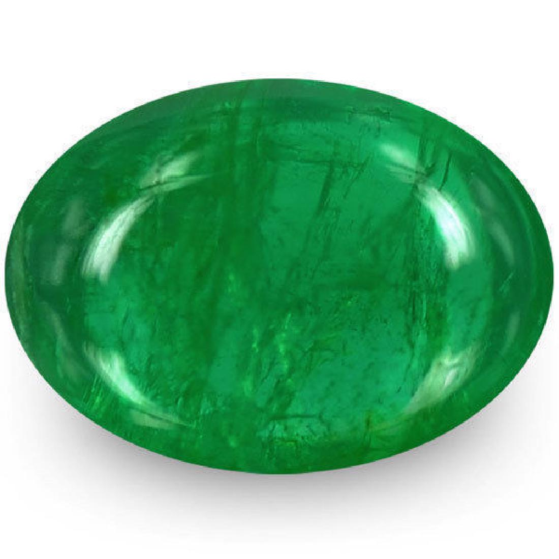 1.16-Carat Natural & Untreated Cabochon-Cut Royal Green (1 of 1)