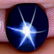 6,77ct Natural Deep Blue Sapphire 6 Rays Star