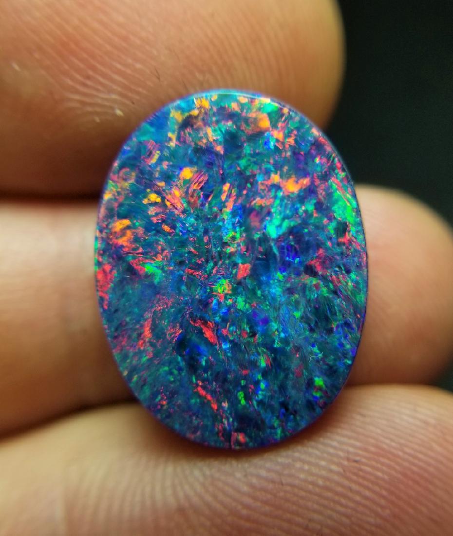 9.7 ct Australian Black Opal Doublet (1 of 5)