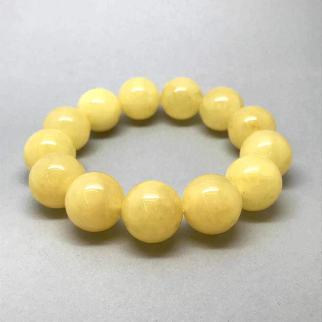 Bracelet Baltic amber beads ø16mm (1 of 6)